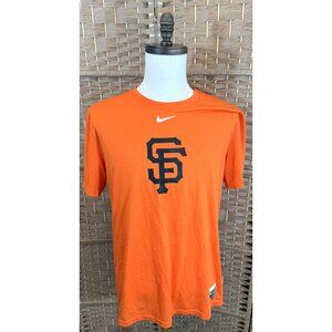 Nike SF Giants Orange Dri-Fit T-Shirt Mens L Authentic MLB Apparel